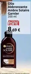 Carrefour Market Garnier olio abbronzante ambre solaire offerta