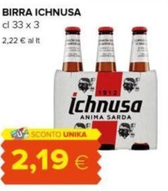 Oasi BIRRA ICHNUSA cl 33 x 3 offerta