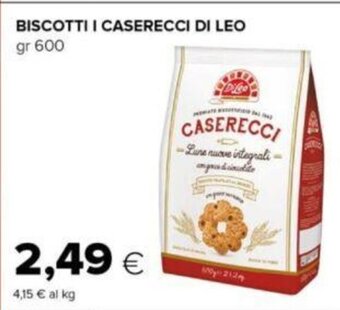 Oasi BISCOTTI I CASERECCI DI LEO gr 600 offerta