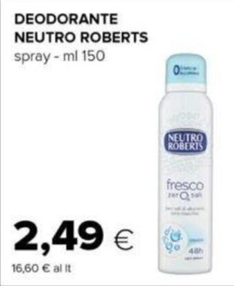 DEODORANTE NEUTRO ROBERTS spray-ml 150