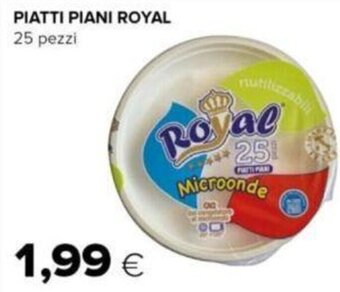 Oasi PIATTI PIANI ROYAL 25 pezzi offerta