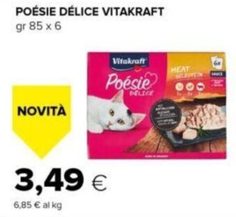 Oasi POÉSIE DÉLICE VITAKRAFT gr 85 x 6 offerta