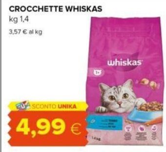 Oasi CROCCHETTE WHISKAS kg 1,4 offerta