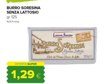Oasi BURRO SORESINA SENZA LATTOSIO gr 125 offerta