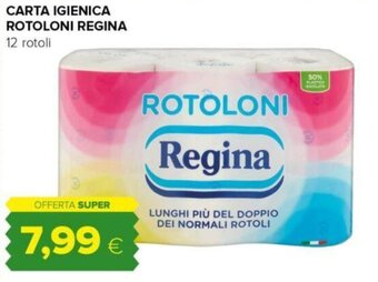 Oasi CARTA IGIENICA ROTOLONI REGINA 12 rotoli offerta