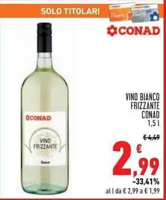 Conad Superstore VINO BIANCO FRIZZANTE CONAD 1,5 l offerta