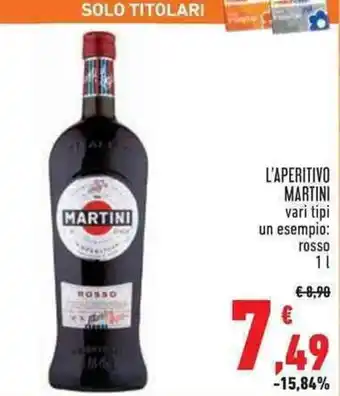 Conad Superstore L'APERITIVO MARTINI vari tipi 1 l offerta