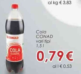 Conad Superstore Cola CONAD vari tipi 1,5 l offerta