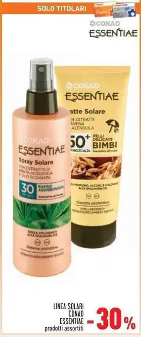 Conad Superstore LINEA SOLARI CONAD ESSENTIAE offerta