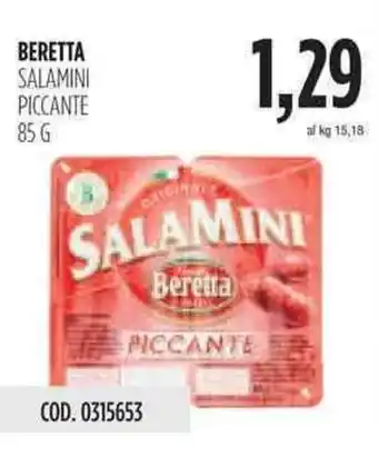 Carico Cash & Carry Beretta Salamini Classico 85g offerta