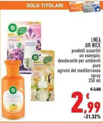 Conad Superstore LINEA AIR WICK 250 ml offerta