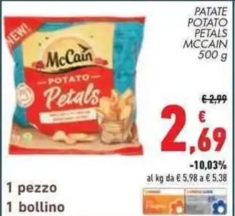 Conad Superstore PATATE Potato Petals Mccain 500 g offerta