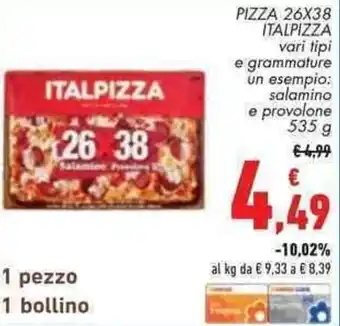 Conad Superstore ITALPIZZA vari tipi 535 g offerta
