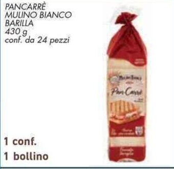 Conad Superstore PANCARRE MULINO BIANCO BARILLA 430 g offerta