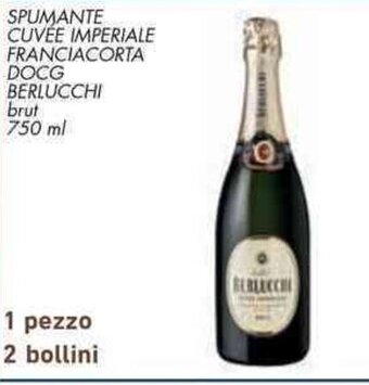 SPUMANTE CUVEE IMPERIALE FRANCIACORTA DOCG BERLUCCHI brut 750 ml
