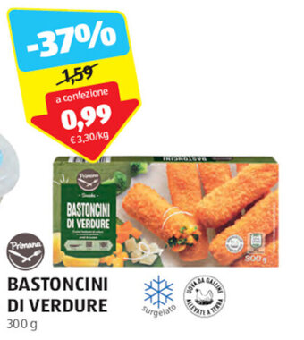 ALDI Primana BASTONCINI DI VERDURE 300 g offerta
