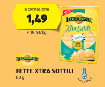 ALDI LEERDAMMER FETTE XTRA SOTTILI 80 g offerta