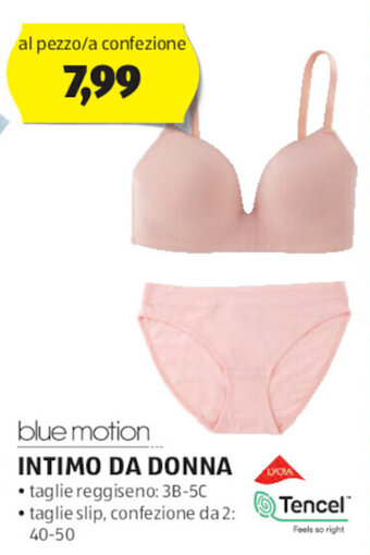 ALDI blue motion INTIMO DA DONNA offerta