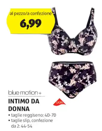 ALDI blue motion INTIMO DA DONNA offerta