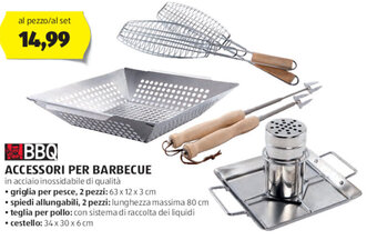 ALDI BBQ ACCESSORI PER BARBECUE offerta