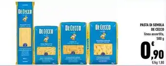 Conad PASTA DI SEMOLA DE CECCO 500 g offerta