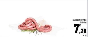 Conad SALSICCIA SOTTILE DI SUINO offerta