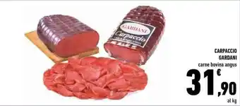 Conad CARPACCIO GARDANI carne bovina angus offerta