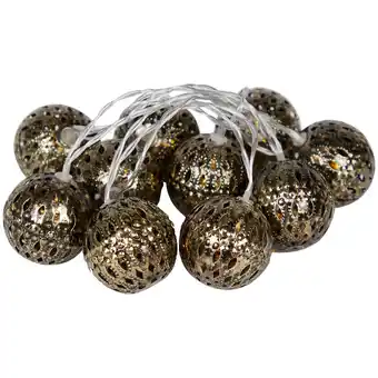Ghirlanda luminosa con palline di natale absolu chic