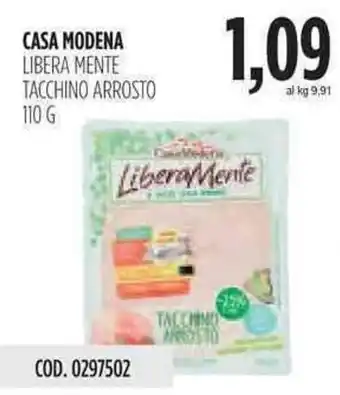 Carico Cash & Carry Casa Modena Libera Mente tacchino arrosto 110g offerta
