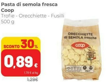 Coop Pasta fresca offerta