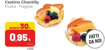 Coop Cestino Chantilly Frutta offerta