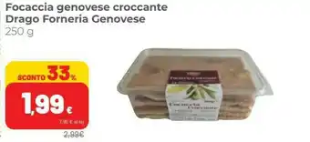 Coop Drago Forneria Genovese Focaccia Genovese Croccante offerta