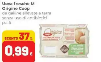 Coop Coop Origine Uova Fresche M offerta