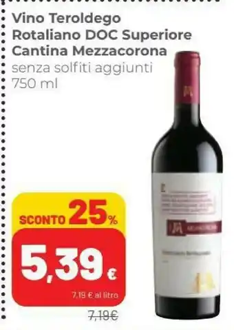 Coop Mezzacorona Vino rosso offerta