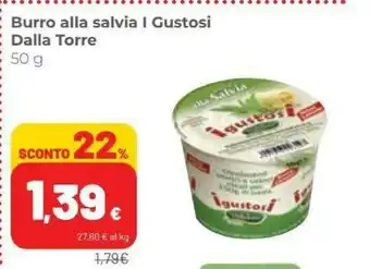 Coop Dalla torre I Gustosi Burro Alla Salvia 50 G offerta