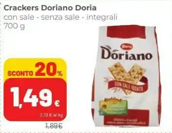 Coop Doria Crackers offerta