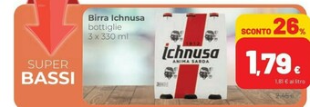 Coop Ichnusa Birra offerta
