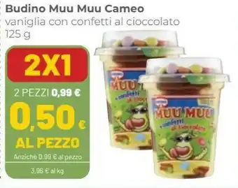 Coop Cameo Muu Muu Budino Vaniglia 125 G offerta
