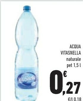 Conad Vitasnella Acqua Minerale Naturale offerta