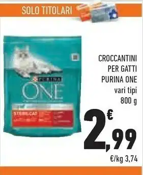 Conad Purina One Croccantini Per Gatti offerta