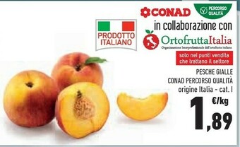 Conad Conad Pesche Gialle Percorso Qualita offerta