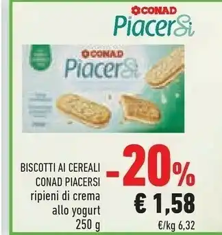 Conad Biscotti Ai Cereali offerta