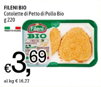 Famila FILENI BIO Cotolette di Petto di Pollo Bio g 220 offerta