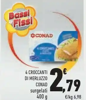 Conad 4 Croccanti Di Merluzzo offerta