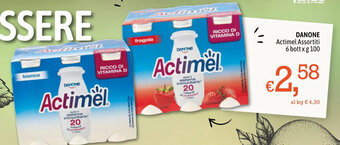 Famila DANONE Actimel Assortiti 6 bott x g 100 offerta