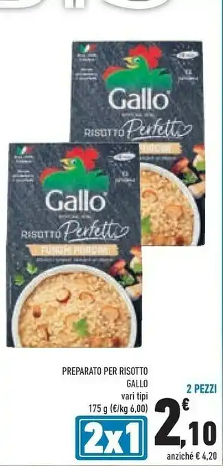 Conad Gallo - Risotto Funghi Porcini e Zafferano Risotti da Chef 175 g(ml) offerta
