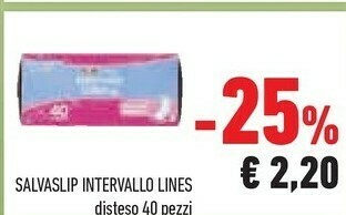 Conad Lines Salvaslip Intervallo offerta