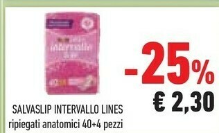 Conad Lines Salvaslip Intervallo offerta