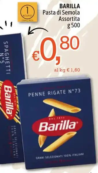 Famila BARILLA Pasta di Semola Assortita 500 g offerta