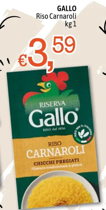 Famila GALLO Riso Carnaroli kg 1 offerta